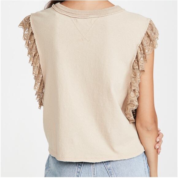 Free People Rock With You Mixed Media Top - Picture 8 of 8